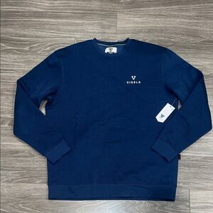 VISSLA Men's Deep Blue Crewneck Sweater